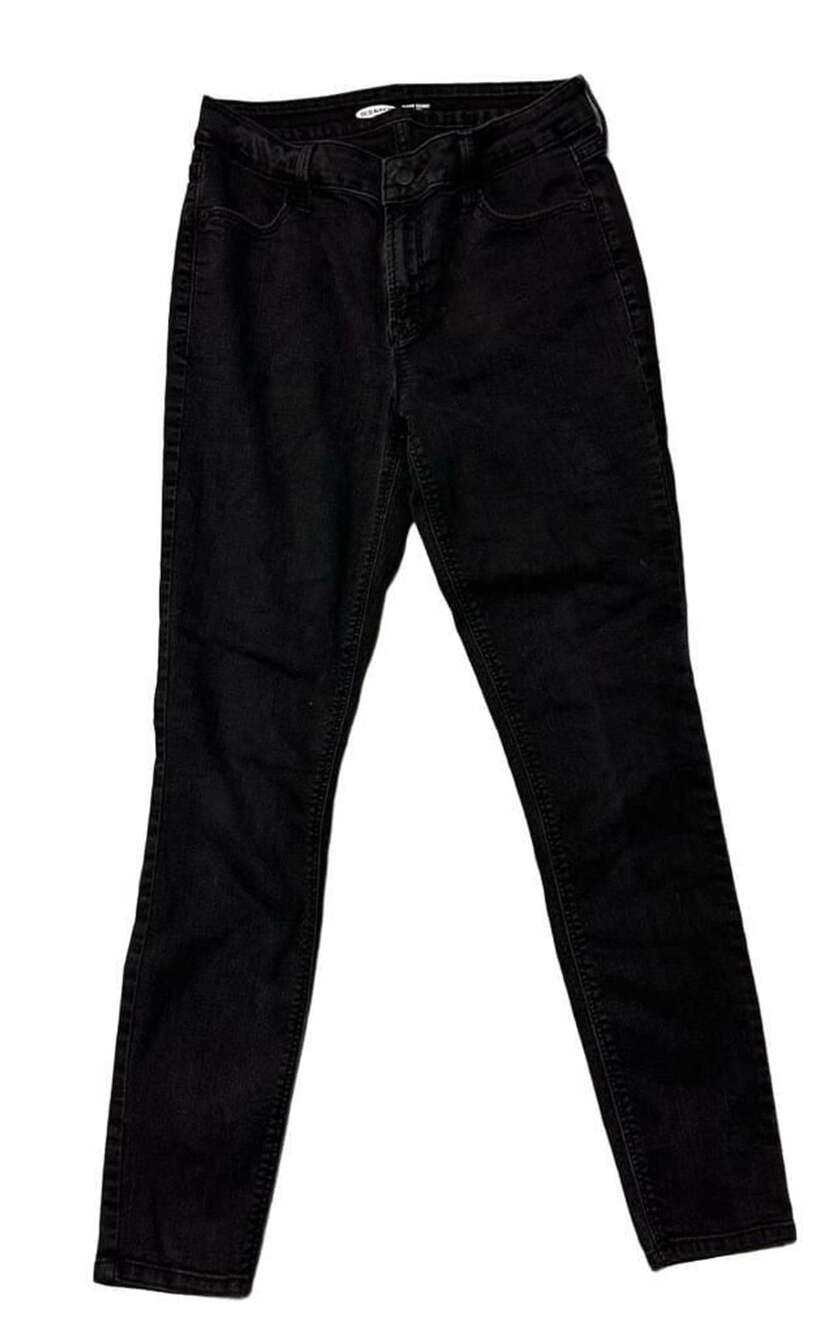Old Navy Super Skinny Mid-Rise Jeans Size 6 Black Denim Pants